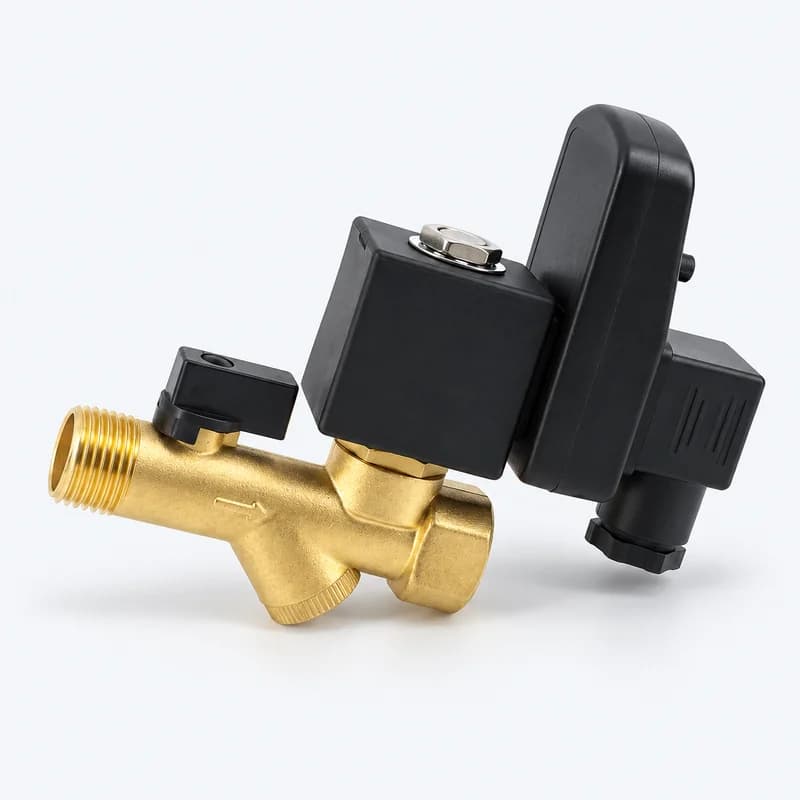 Timer-Controlled Automatic Condensate Drain Valve | Brass Solenoid